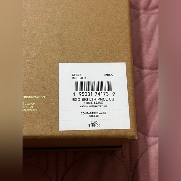 Coach Anna Foldover Clutch Crossbody And Card Case Set Signature CR982 - Picture 12 of 12